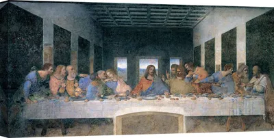 Zdjęcie produktu dla Obraz na płótnie - Leonardo da Vinci, Ostatnia Wieczerza - 120x60 cm