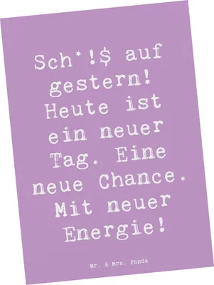 Produktbild von Mr. & Mrs. Panda Postkarte Spruch Selbstzweifel Neuanfang - Lavendeltraum - Geschenk, Selbstwertgefühl, Grußkarte, Ansichtskarte, Motivation, Optimismus, Stimmung, Zitat
