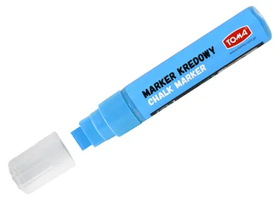 Produktbild von TOMA TO-290 Kreidemarker dick blau für Glas und Tafeln