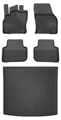Produktbild von Gummimatten + Kofferraumwanne für Audi Q3 II 2018-2025 (SUV, mit Subwoofer) – Schwarz, passgenau – Wielganizator
