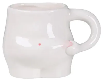 Immagine prodotto di Tazza da caffè a forma di pancia, in Vetroceramica, multicolore, con manico ergonomico
