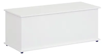Produktbild von Aufbewahrungstruhe, Aufbewahrungsbank mit Klappdeckel und Sicherheitsscharnieren, Schuhbank, Eingangsbereichm?bel, Flurm?bel, Schlafzimmer, Wohnzimmer, 100 x 40 x 40 cm, wei?