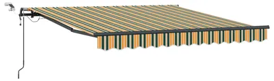 Obrázok produktu pre Textília na slnečník Zelená a žltá 300 x 250 cm Polyester