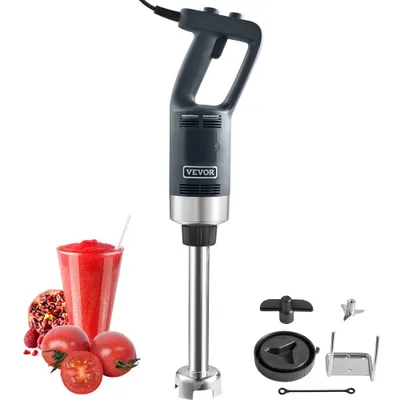 Zdjęcie produktu dla Elektryczny blender ręczny 500 W, wysokowydajny blender ręczny Regulacja 4000-18000 obr/min, uniwersalny blender ręczny ze stali nierdzewnej 660 mm Odłączane mieszadło, w zestawie hak ścienny i zapasowa głowica ostrza