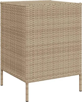 Produktbild von vidaXL Gartenschrank Beige 55x59x80 cm Poly Rattan