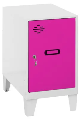Image de Casier-armoire Simonlocker Dism.mini 475x300x500+pies Bla/ros Blanc/rose 575x300x500 - Simonrack