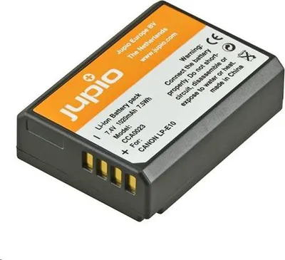 Produktbild von Jupio CCA0023(LP-E10) Lithium Ionen (Li-Ion) Akku fÃ1/4r Digitalkamera, 1020 mAh Kapazität, Akkutyp Canon LP-E10