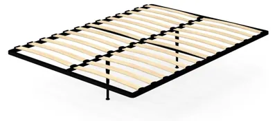 Produktbild von Lattenrost aus Metallrahmen mit festen Latten 140 x 190 cm