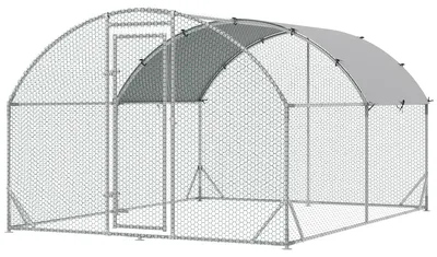 Obrázok produktu pre PawHut – oceľový kurník s výbehom, 280 x 190 x 197 cm