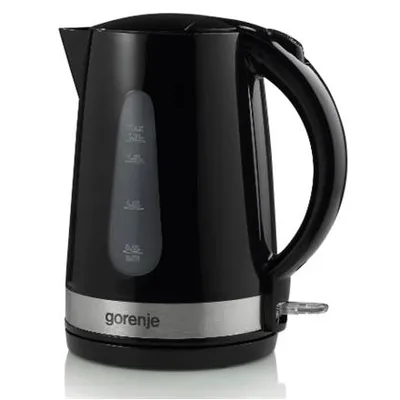Obrázek produktu pro Gorenje K17BK, 1,7 l, 2200 W, Černá, Kov, Plast, Indikátor úrovně vody, Bezkabelový