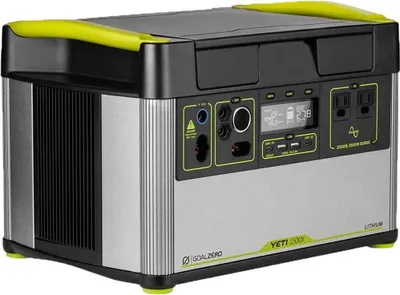 Zdjęcie produktu dla Goal Zero 36310, DC, Słoneczny, USB, 1516 Wh, 3500 W, 5 - 230 V, Czarny, Srebrny, Ochrona przed rozładowaniem baterii