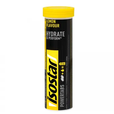 Produktbild von Isostar Powertabs Lemon Flavour 10 Stück in einer Packung 120g