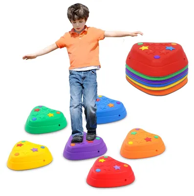Imagen del producto de Solidchoice - Juego de 6 piedras de equilibrio para niños