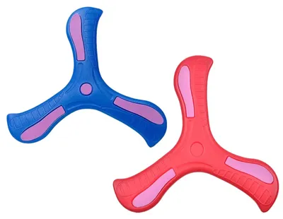 Imagen del producto de Juego de bumeranes, de 2 piezas, de material suave, para niños, ideal para jugar al aire libre
