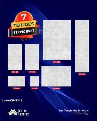 Produktbild von 7-teiliges Teppich-Set CK-5315