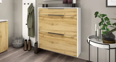 Produktbild von Hängeschuhschrank "Tom", weiß-eiche