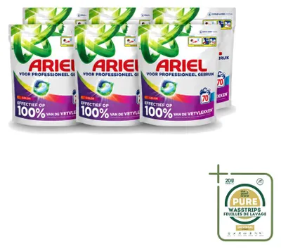 Produktbild von 6 x Ariel All-in-1 Pods Color Wasmittel - Farbschutz - Vorratspackung - 6 Stücke