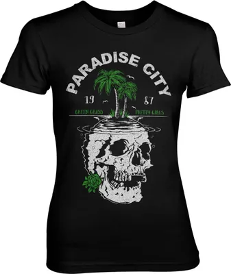 Produktbild von Paradise City Girly Tee - Medium - Black