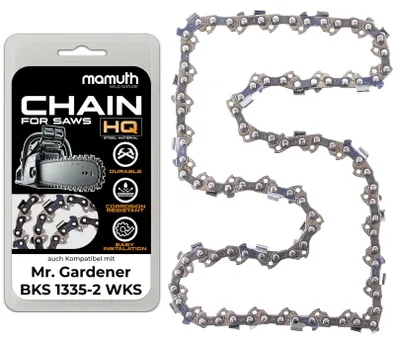 Zdjęcie produktu dla Łańcuch tnący 35 cm 1,3 mm 3/8"" 52 TG do Mr. Gardener BKS 1335-2 WKS