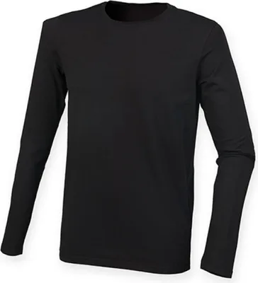 Produktbild von SF Men SF124 | Herren Feel Good Long Sleeved Stretch T / langer Schnitt - Farbe: Black - Größe: XL