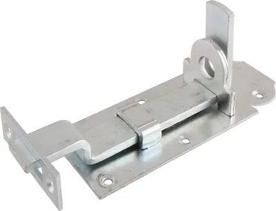 Produktbild von Querriegel gekröpft mit Schließblech, Platte 140 x 55 mm, verzinkt