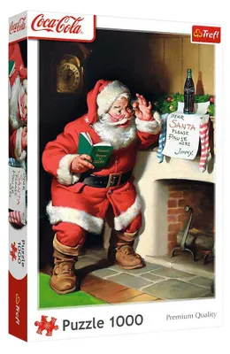 Immagine prodotto di PUZZLE TREFL 1000 Coca-Cola Babbo Natale vicino al camino 10922