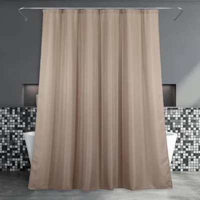 Produktbild von Duschvorhang - 183 x 200 cm - Leinen - Wasserabweisend - Grau