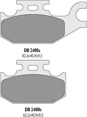 Obrázek produktu pro Brzdové Desky Kh307 Pro Yamaha Yfm (Zadní) – Náhrada Za Db2400Mx-D A Db2400Qd-D