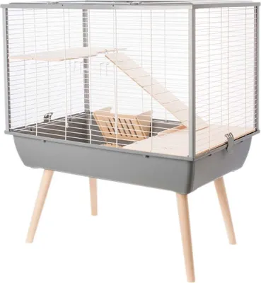 Zdjęcie produktu dla Duża klatka dla gryzoni Neo Muki Grey ( Kategoria : Klatki dla gryzoni )
