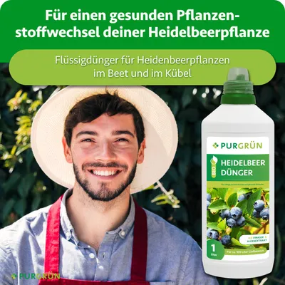 Produktbild von Purgrün -Heidelbeerdünger | Flüssigdünger mit Algenextrakt | 1L