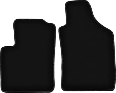 Produktbild von Wielganizator Velours-Autoteppiche vorne – passend für Lancia Ypsilon III (Schrägheck, Bj. 2011-) – schwarz, passgenau, mit Befestigungen set 2 Stk.