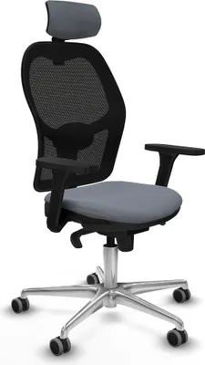 Produktbild von Bürostuhl mit Kopfstütze Jorquera Piqueras y Crespo 3D086G2 Grau