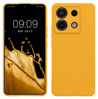 Produktbild von kwmobile Handyhülle für Xiaomi Redmi Note 13 Pro 5G / Poco X6 5G Hülle - weiches Handy Silikon Case - Schutzhülle Cover - Mango