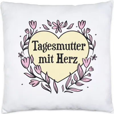 Produktbild von Tagesmutter mit Herz Kissen Inkl. Kissen Geschenkidee Zum Danke Sagen Beste Tagesmutter