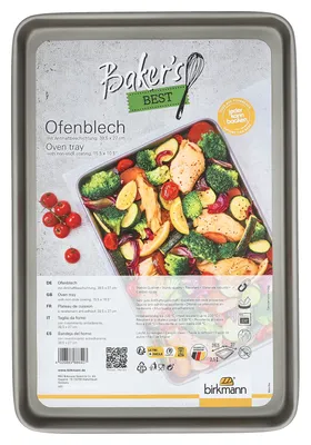 Obrázok produktu pre Plech do rúry BIRKMANN, štvorcový, d 39,5 x š 27 x v 2,5 cm, nepriľnavý povrch, bez PFOA, 886407