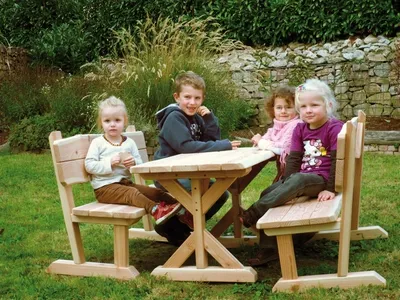 Produktbild von Happy Kidz Tisch Kinder Douglasie 201300211