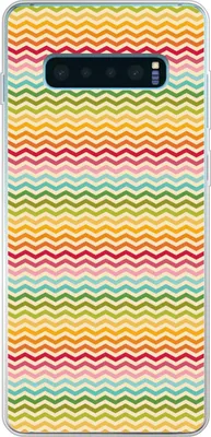Produktbild von MuchoWow® Handyhülle Schutzhülle Hülle für Telefoonhoesje Samsung Galaxy S10 Lite Muster - Regenbogen - Retro Silikon Softcase Handy Hülle - Schutz