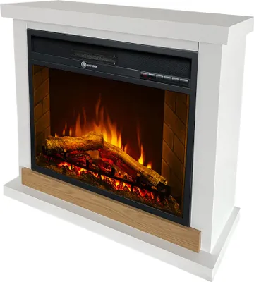 Produktbild von Dmora Elektrokamin Stia 75x28x70h cm Weiß, Heizfläche 30, Leistung (kW) 0,9/1,8
