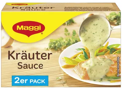 Image de Maggi Sauce aux herbes parfaite pour les légumes et le poisson 58g 2pcs pour 2x 250ml