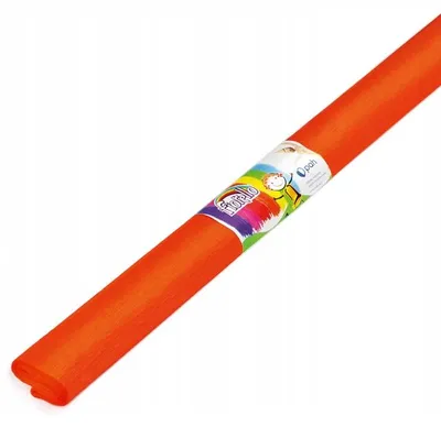 Produktbild von Fiorello Geripptes Krepppapier Orange 1 Stück