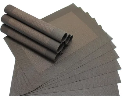 Immagine prodotto di Tovagliette marrone marrone scuro Set di 12 in plastica 45x33 cm