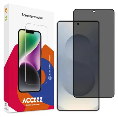 Produktbild von Accezz Privacy Displayschutz aus gehärtetem Glas Samsung Galaxy S25 Edge