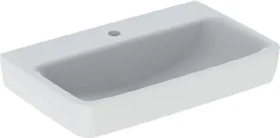 Image de Geberit Selnova Compact - lavabo 650x400 mm, sans trop-plein, 1 trou pour robinetterie, blanc 501.891.00.7