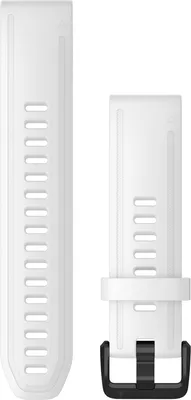 Productafbeelding van Garmin QuickFit® Vervangingsarmband 20mm - Silicone - Wit - 010-12865-00