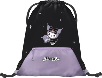 Immagine prodotto di Borsa sportiva Baagl per bambine, ideale per la scuola, l'asilo o lo sport - Motivo: Kuromi Fortune
