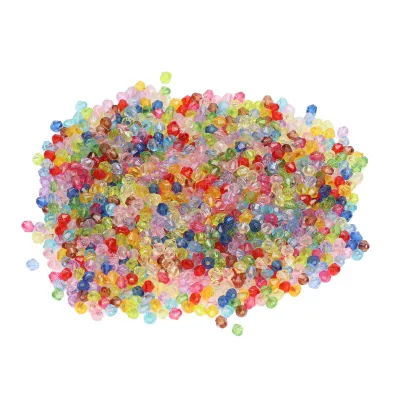 Immagine prodotto di Perle sfaccettate, perle acriliche, perle a foro piccolo, perle per gioielli, perle per l'artigianato, perle per l'artigianato