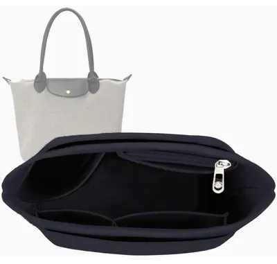 Zdjęcie produktu dla Organizer do torby Le Pliage, rozmiar L, kolor ciemnoszary, wykonany z filcu