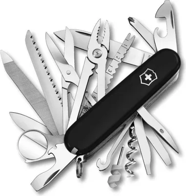 Productafbeelding van Victorinox Officiersmes Swisschamp, zwart, 33 functies