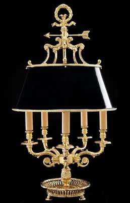 Produktbild von Casa Padrino Luxus Barock Tischleuchte Gold / Schwarz Ø 39 x H. 72 cm - Prunkvolle Barockstil Schreibtischleuchte - Edel & Prunkvoll - Luxus Qualität -  Italy