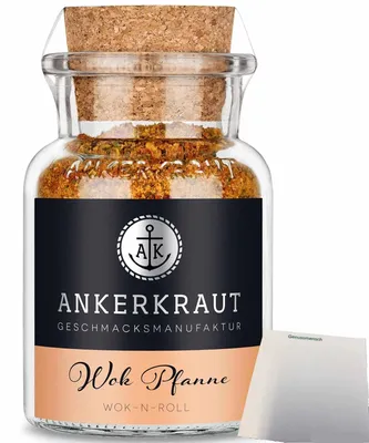 Produktbild von Ankerkraut Wok Gewürz (95g Glas) + usy Block